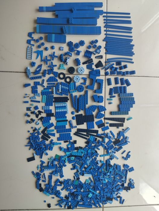 LEGO peças original cor azul