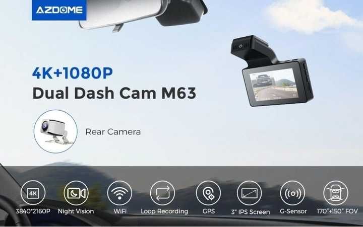 Відеореєстратор  камера заднього виду Azdome M63