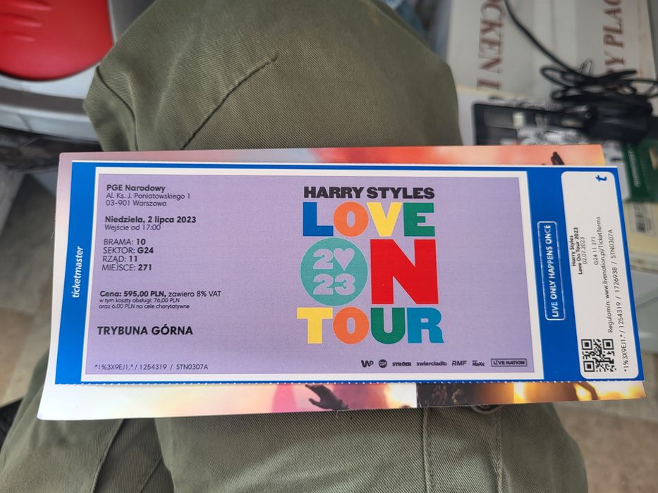 Bilet na koncert Harrego Styles w Warszawie 02.07.23