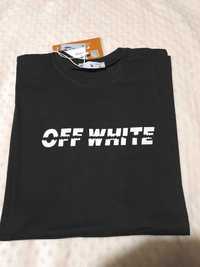 Off White tshirt meski r. XL kolor czarny bawełna nowy