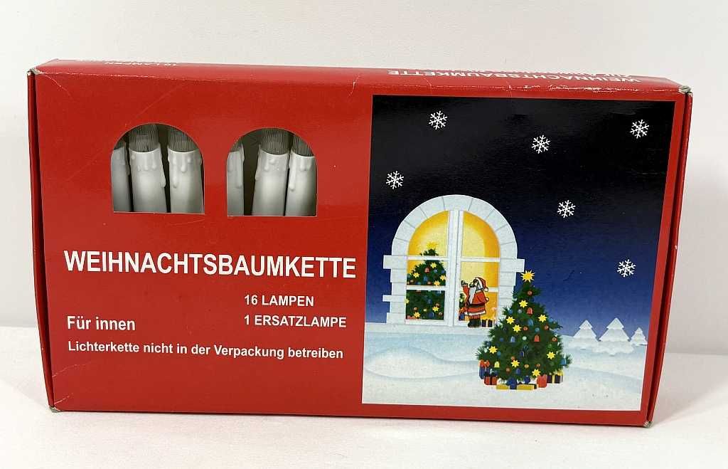 Lampki świeczki na choinkę na klipsy 16 sztuk