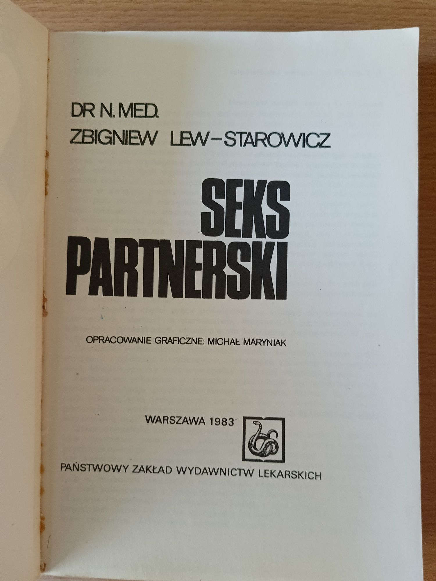 Książka Seks partnerski Zbigniewa Lwa-Starowicza