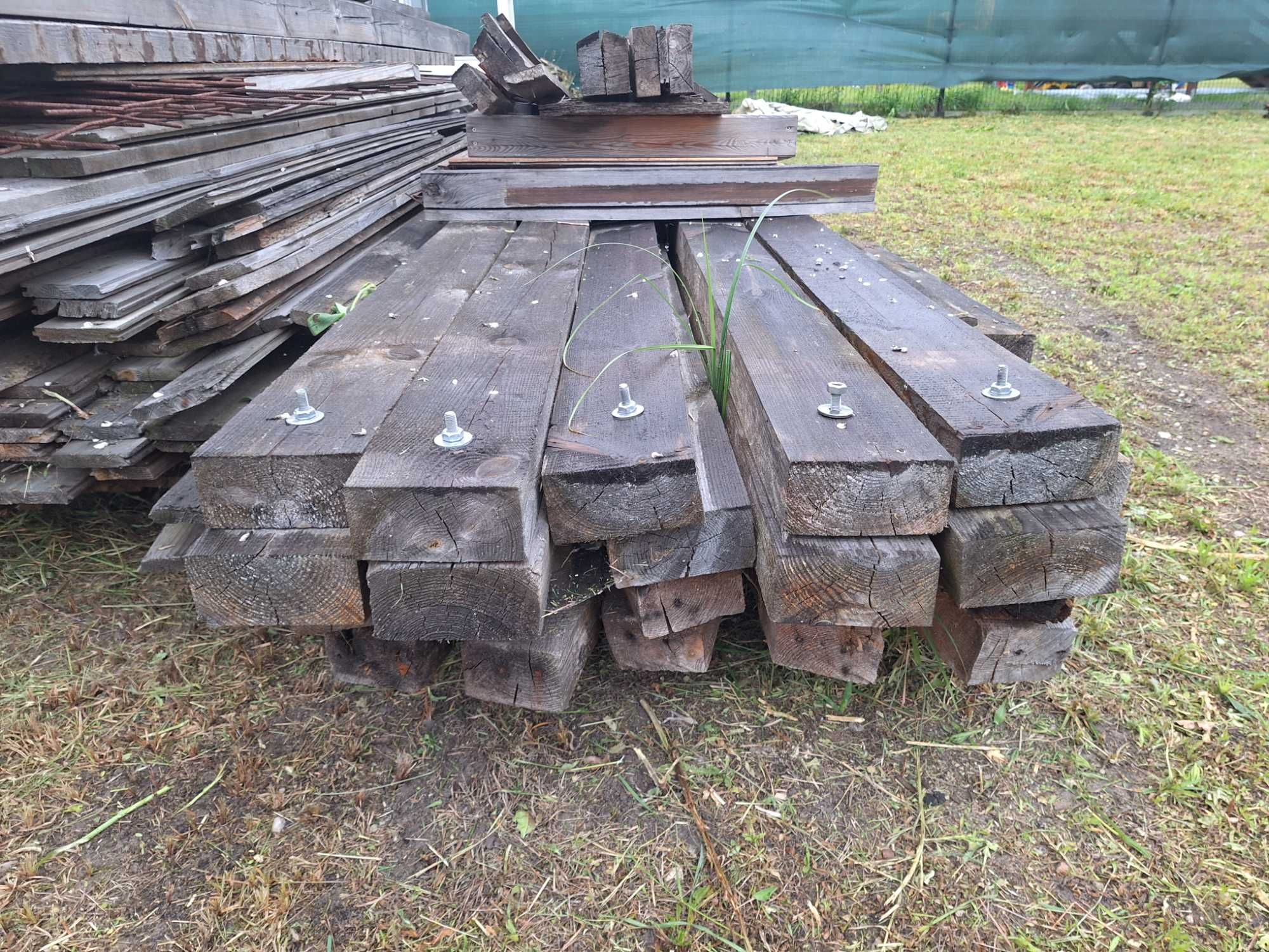 Domek drewniany 6x9m rozebrany materiał