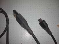 2 kable, kabel USB C i kabel  micro USB 1 metr