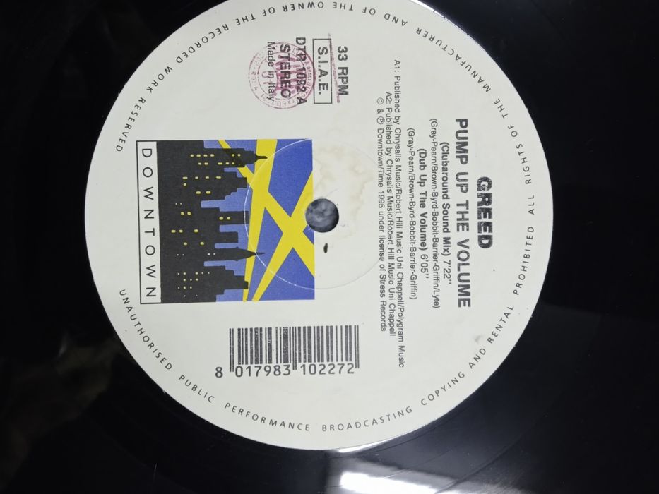 Greed- Pump up The Volume ( vinil usado)