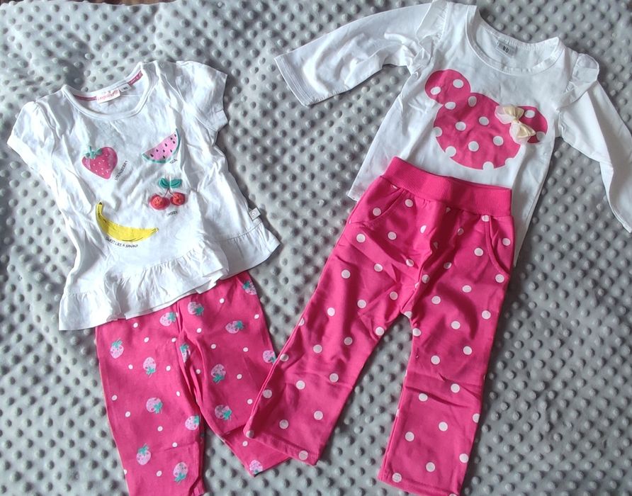 Zestaw nowych ubrań dla dziewczynki, rozm 74/80 (F&F, Lupilu)
