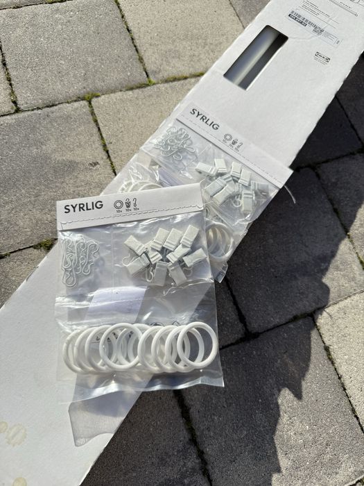 Karnisz ikea Bekrafta + gratis zabki