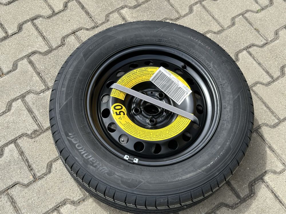 Nowe koło zapasowe z kluczami podnośnik oryg Skoda Scala VW 195/65/15