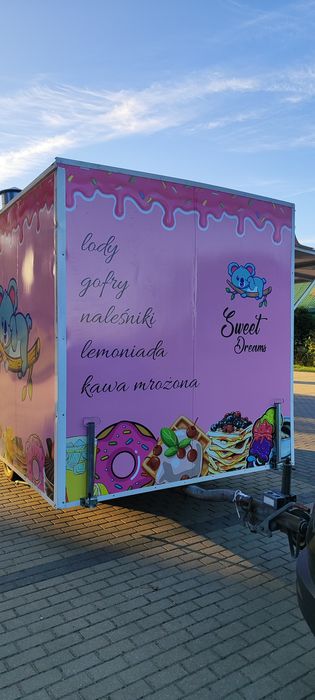 Przyczepa gastronomiczna Lody Gofry Naleśniki