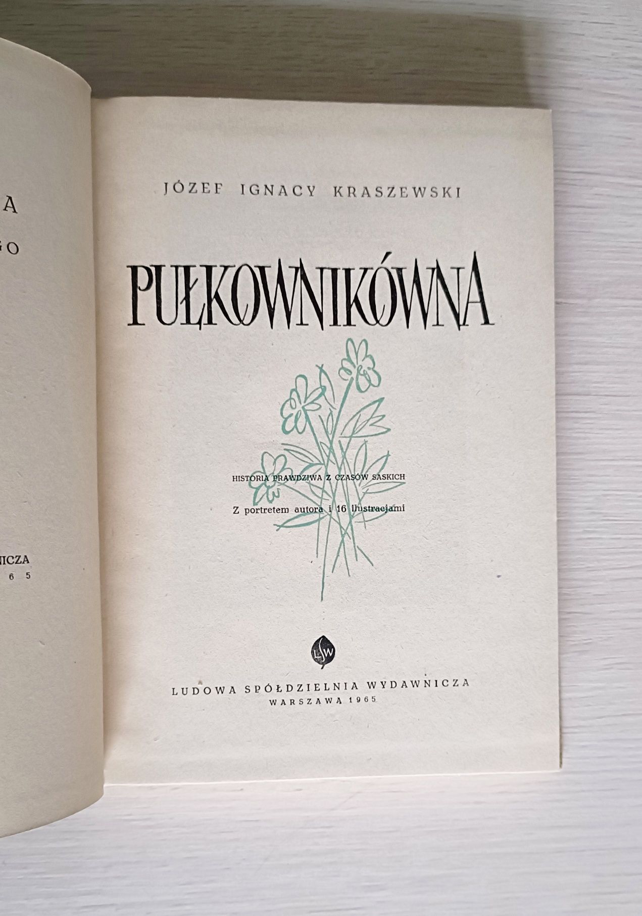 Pułkownikówna Józef Ignacy Kraszewski