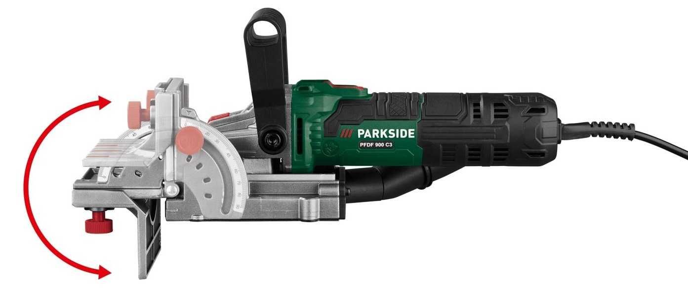 Frezarka Krawędziowa Lamelownica Parkside 900W 20mm Regulacja Kąta W-a