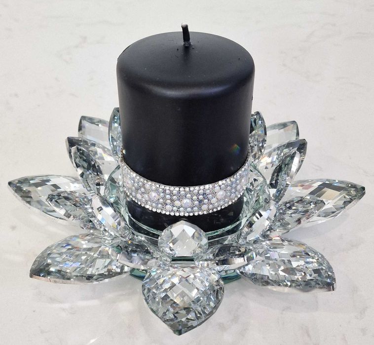 Świecznik lotos L SREBRNY JZ22752D