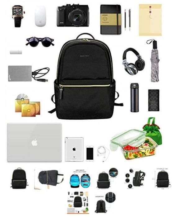 Nowy Plecak Vintage Kroser Laptop 15,6 Black Unisex Szkoła