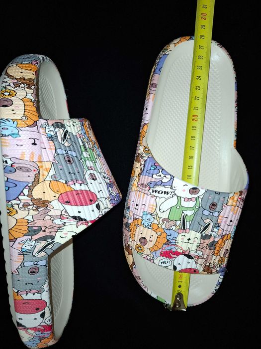 Шлепки с принтом унисекс, р. 42-43