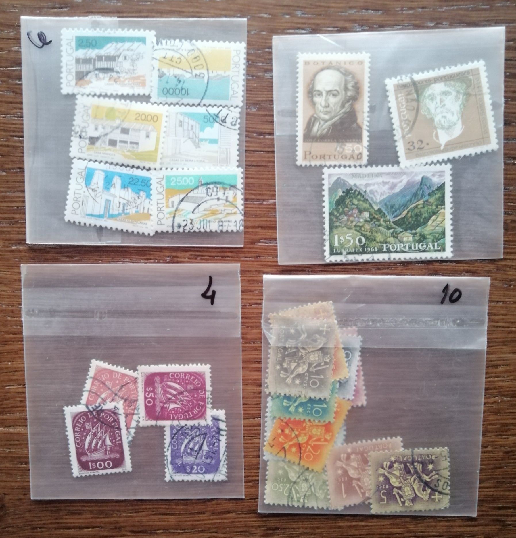 Lote de diversos tipos de Selos nacionais
