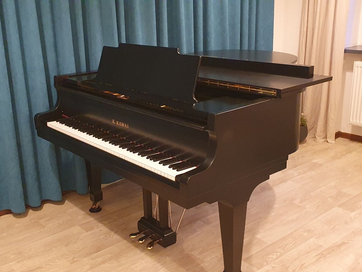 Fortepian Kawai KG-2C | 178 cm, czarny, stan bdb, piekne brzmienie!
