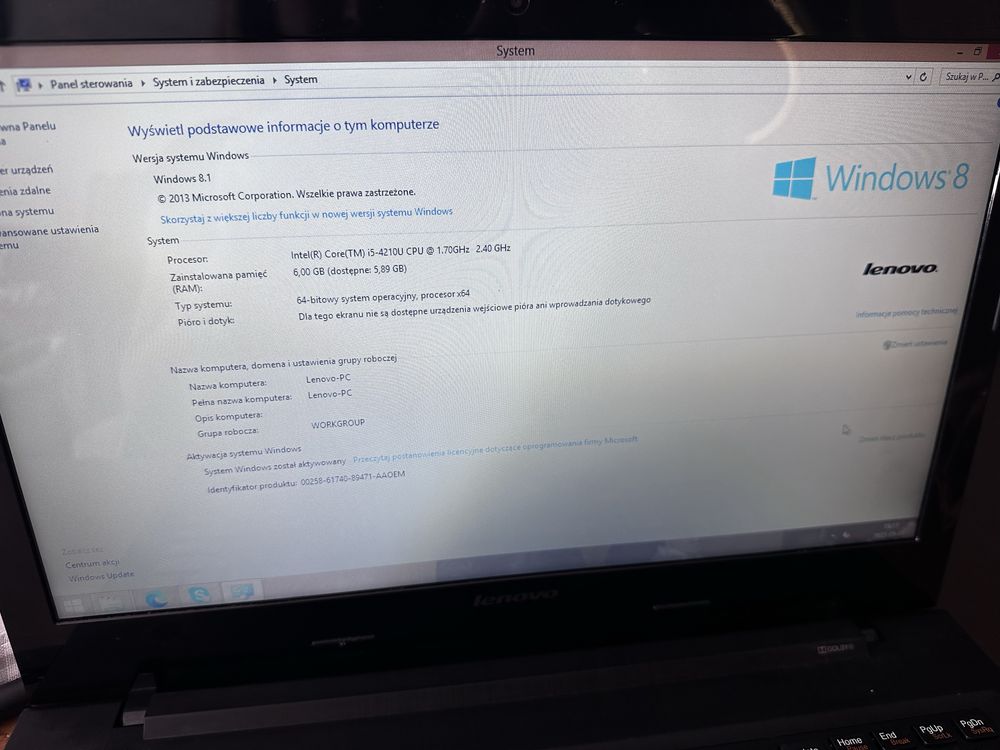 Laptop Lenovo G50-70