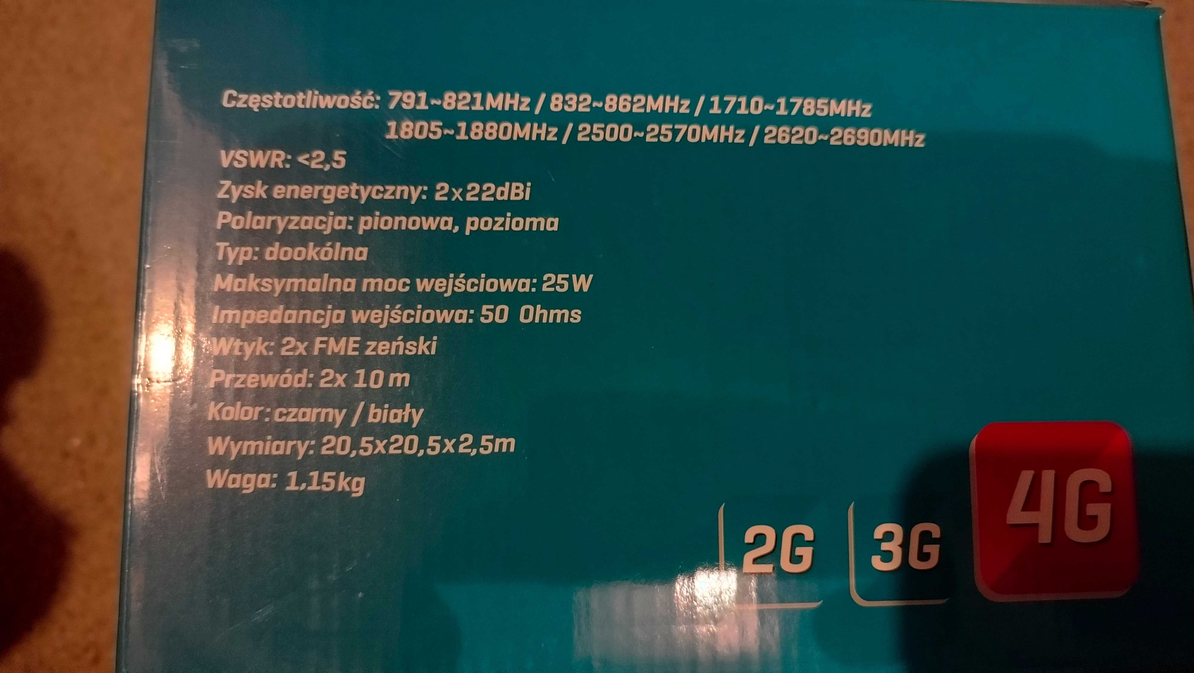 Antena Signaflex X-CROSS 2x22dBi 10m FMEż