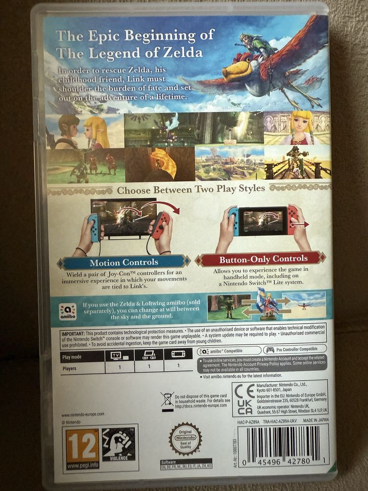 The legend of Zelda: Skyward Sword HD (nintendo switch)
