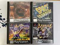 Jogos PS1 Mortal Kombat - Spyro - Rayman - Space Invaders - Klonoa