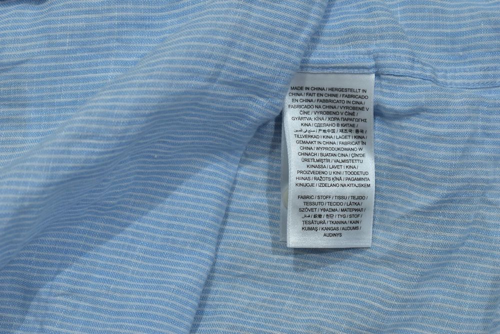 Gant Lniana Koszula Męska W Paski 3Xl