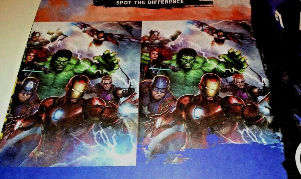 Livro de colorir e actividades Avengers Marvel
