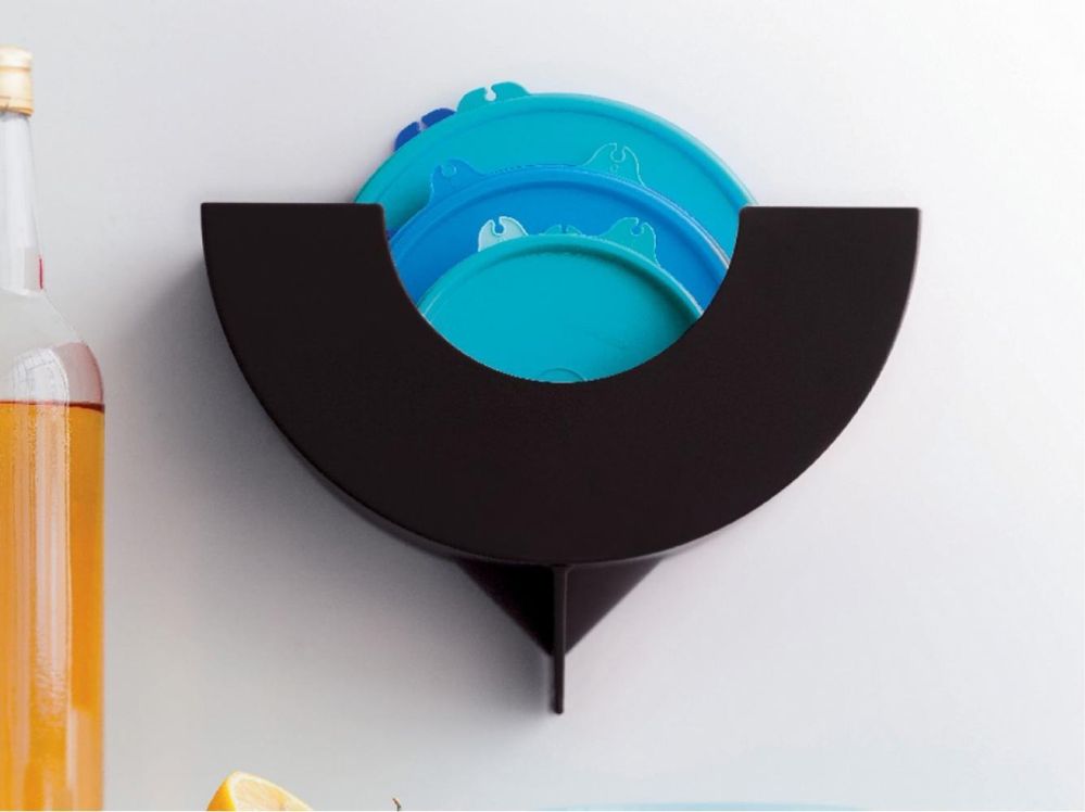 Органайзер для кришок Tupperware, чорний