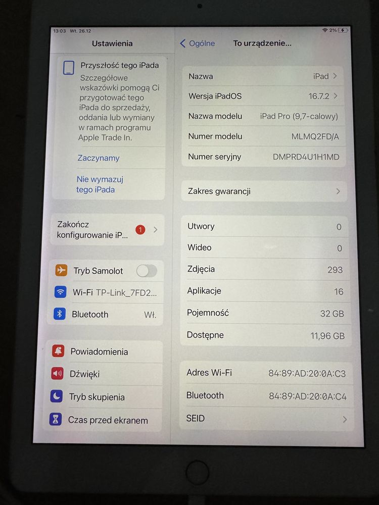 iPad Pro 9.7 32gb WIFI Gold