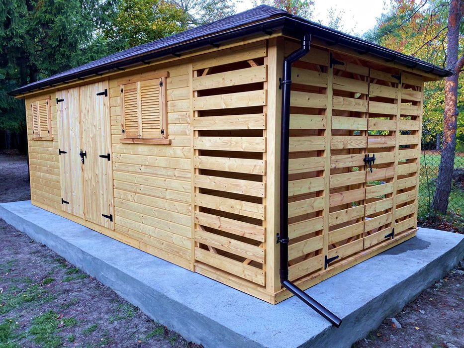 Domek narzędziowy Zeus 3m x 6m Altanka drewniana Domek - PRODUCENT