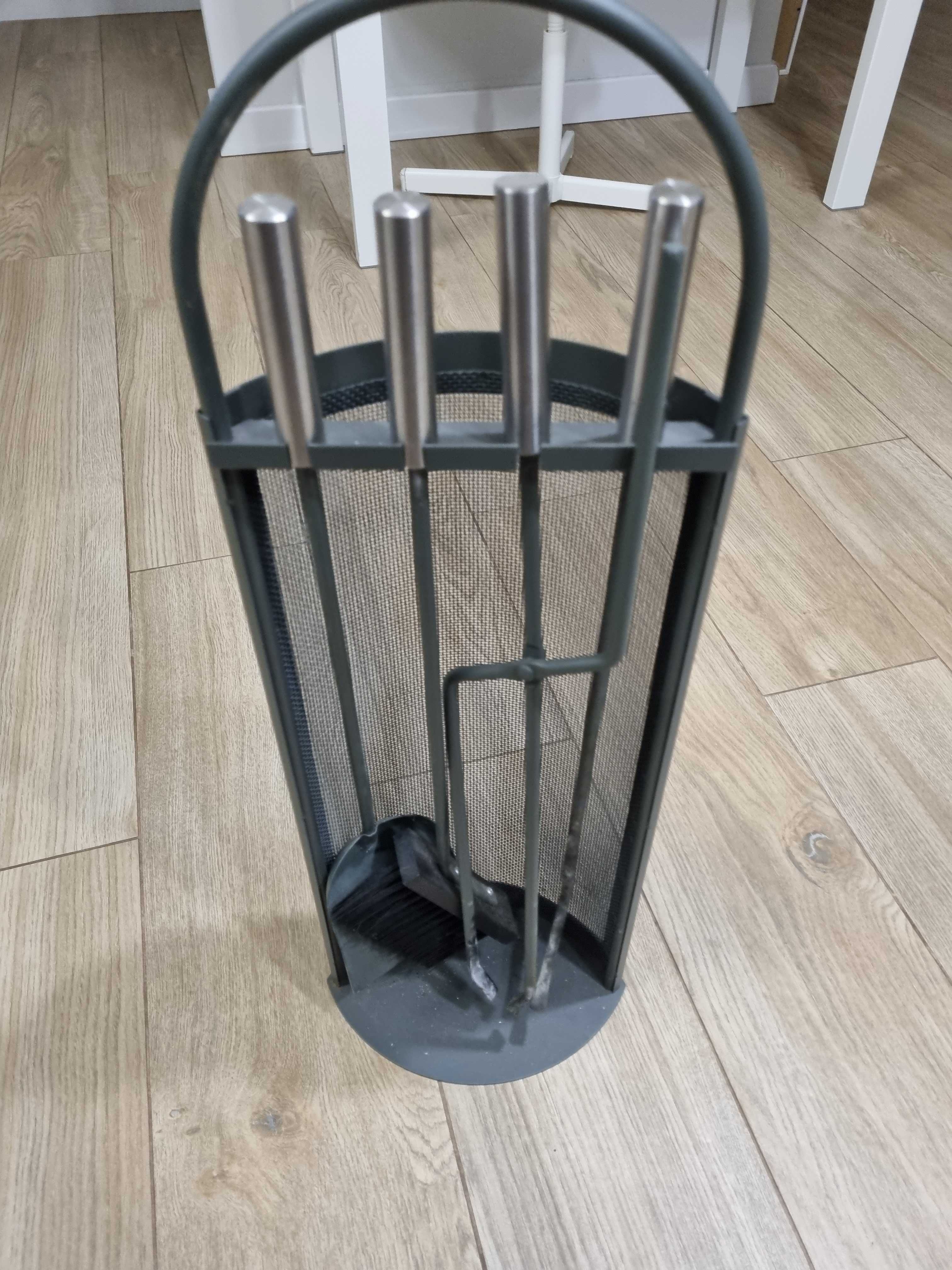 Zestaw kominkowy 4 częściowy ok 65cm - praktycznie nowy