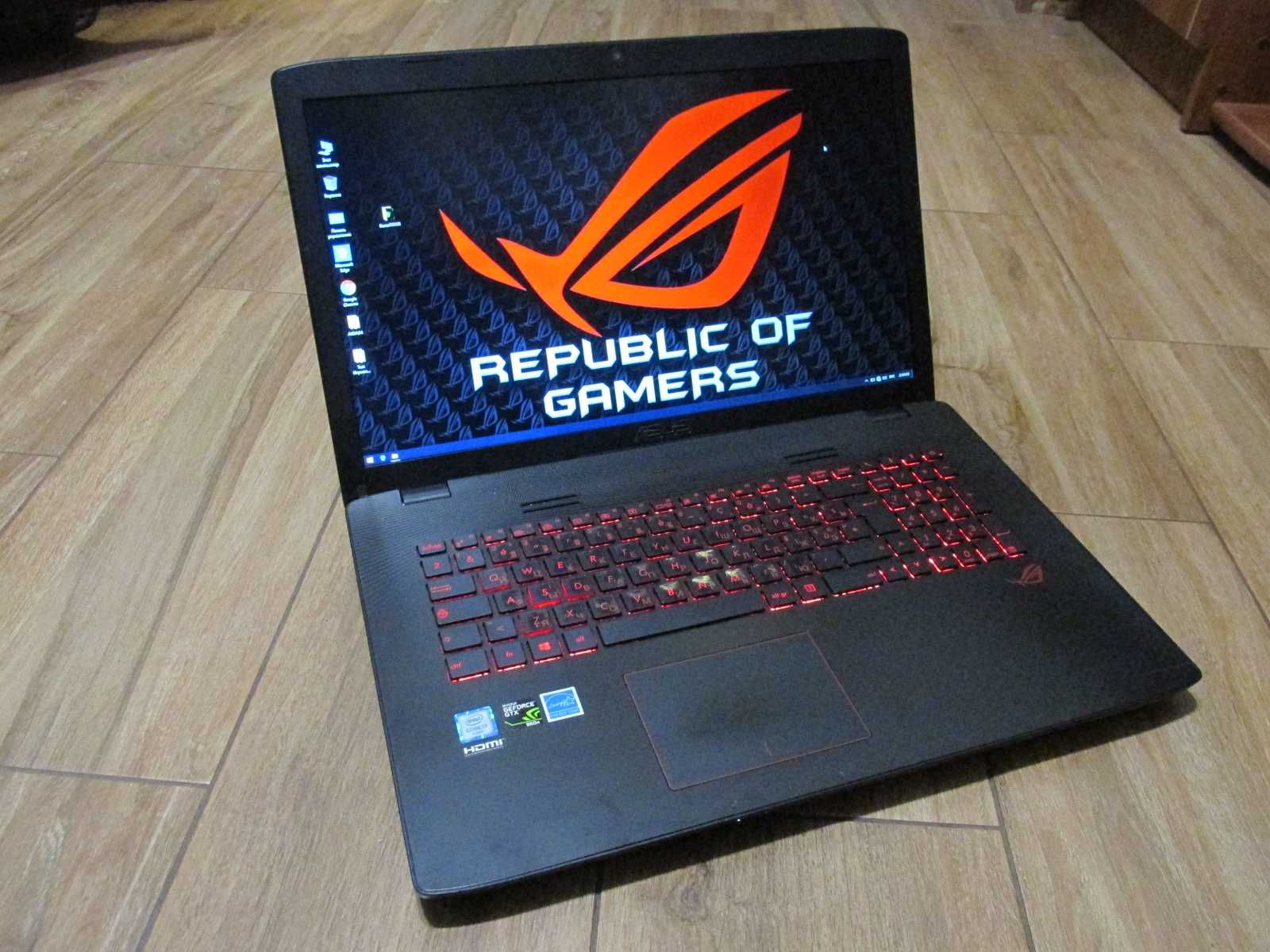 Ігровий Зверь Asus "17.3" IPS/SSD+HDD/i7-8ядр 3.7GHz+Geforcе GTX+16Gb