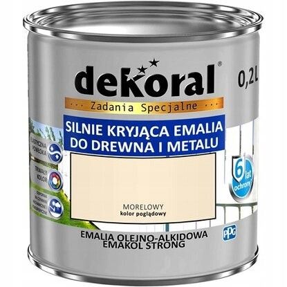 Dekoral Emakol Strong Morelowy 0,2l Farba Drewno