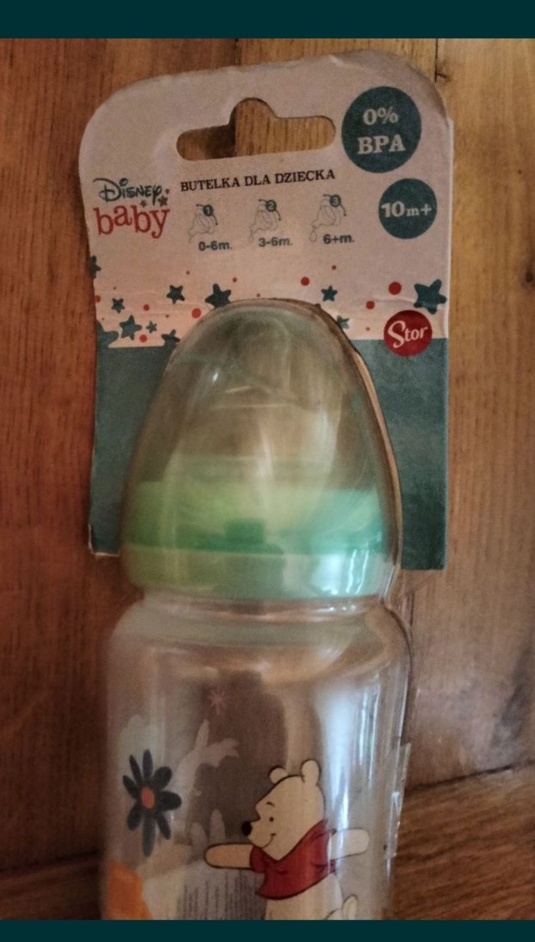 Butelka ze smoczkiem KUBUŚ PUCHATEK DISNEY BABY 10 m+ 240ml