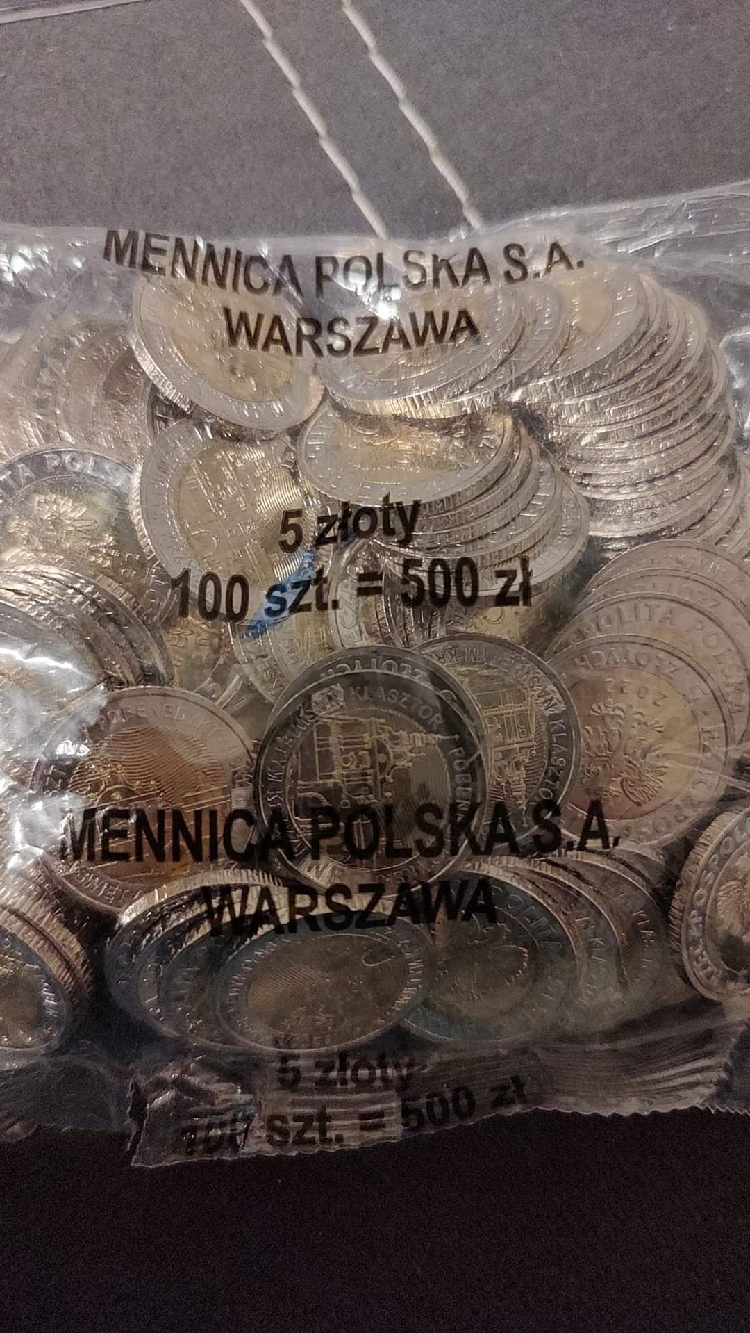 Zestaw monet 5 złotych - menniczne