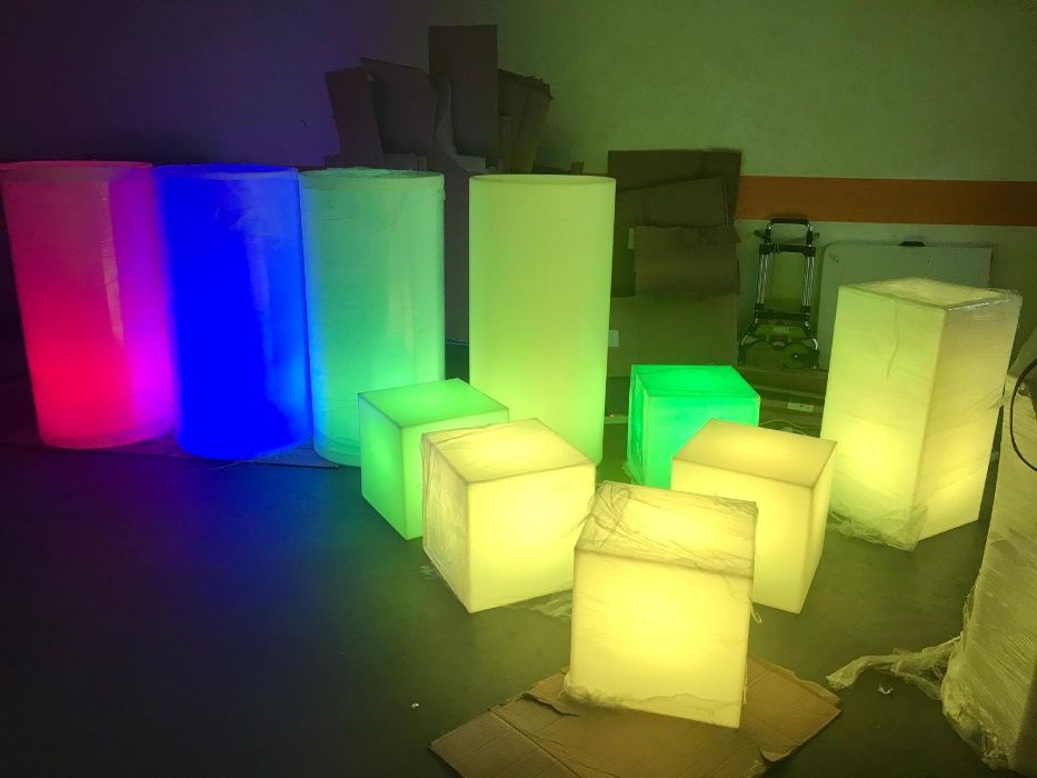 Mesa led jardim