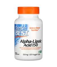 Doctors Best, Альфа-липоевая кислота, 150 мг, 120 капсул
