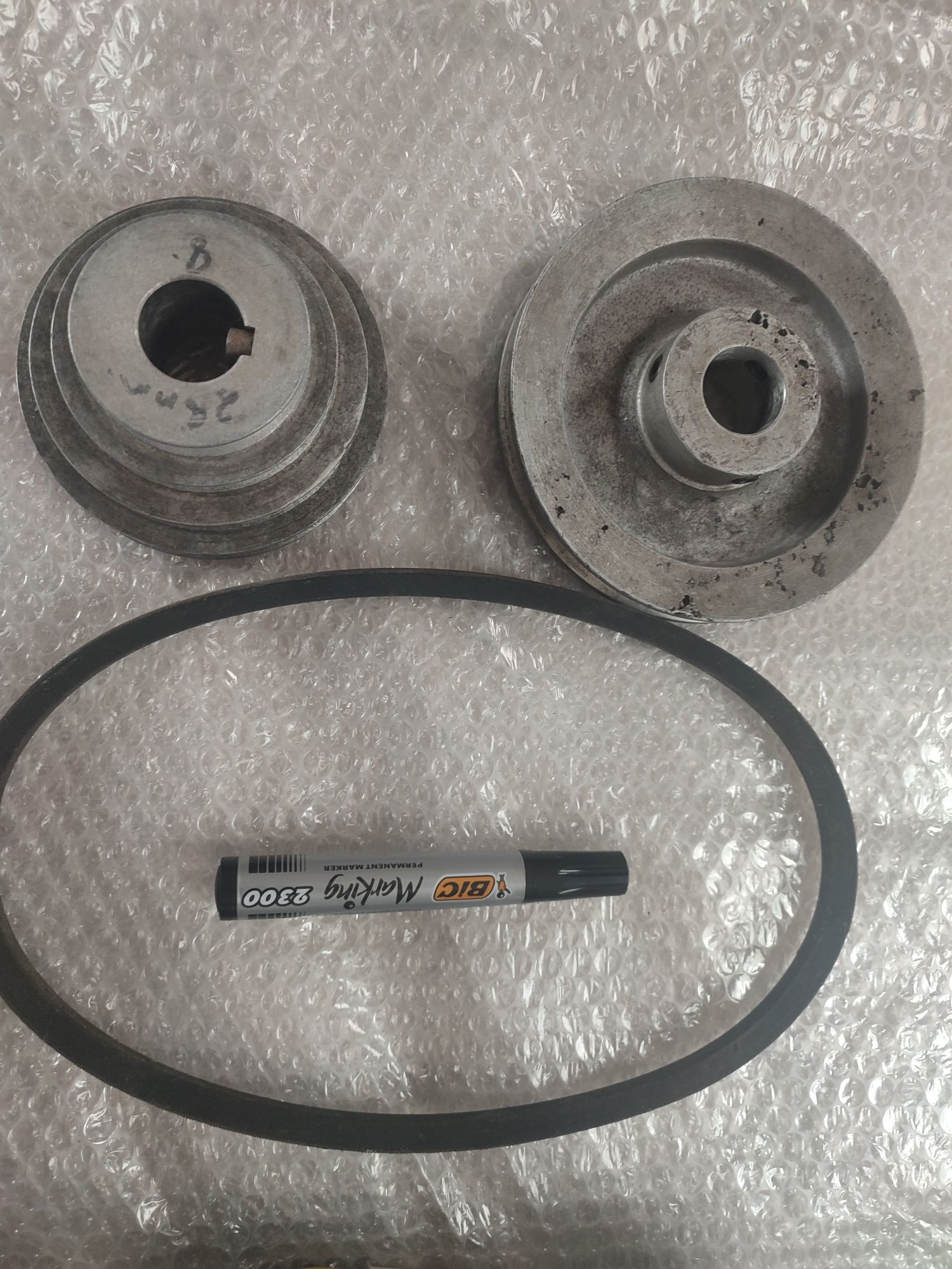 Motor elétrico DC, CNC, com polias