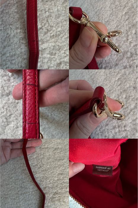 Сумка красная кожа COACH KELSEY SATCHEL