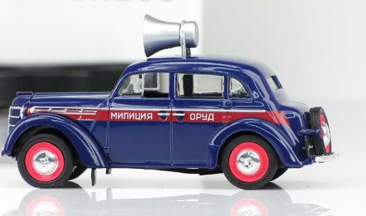 Модель-игрушка Москвич 400-420 Милиция -ОРУД (1946) -Автолегенды СССР