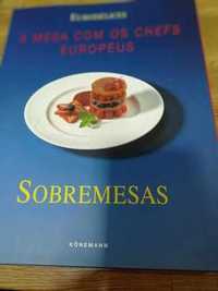 vendo livro A mesa com os chefs europeus sobremesas