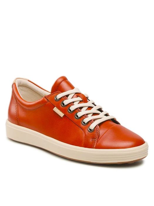 ECCO skórzane sneakersy Soft 7 W, Cognac, EU 37