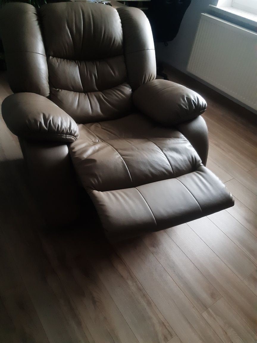Sofa skórzana + fotel skórzany