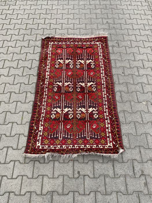 Dywan perski Turkmeński 180x100 ręcznie tkany vintage