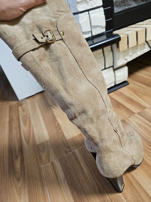 Сапоги жіночі замшеві  осінь - зима , р 40