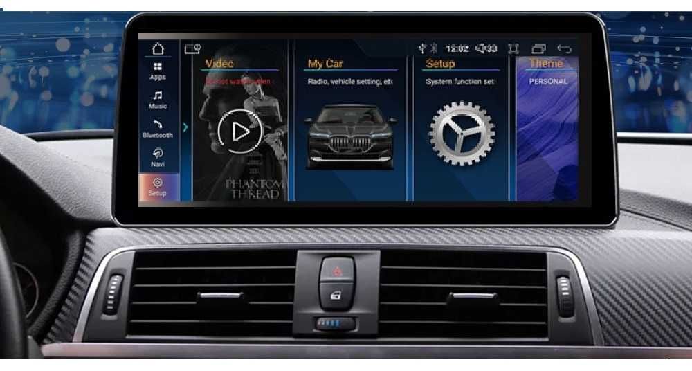 Radio DAB+ GPS WiFi 4G Android CarPlay BMW F30 F31 F34 F32 F33 F80 NBT