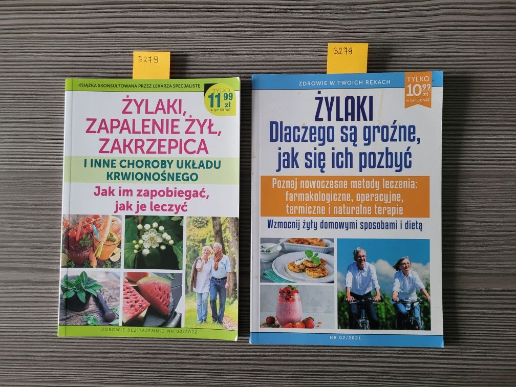 3279. Poradniki zdrowia - Żylaki" 2 książeczki