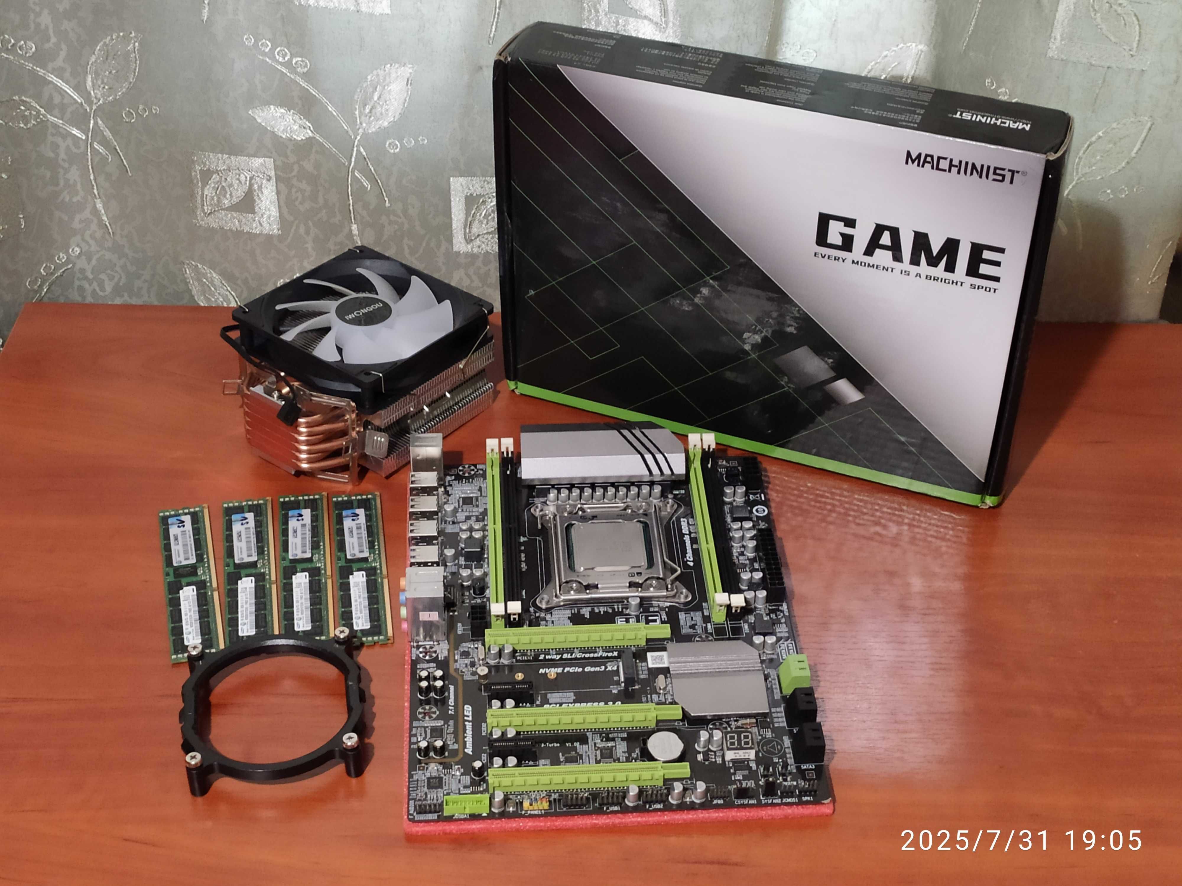 X79 Pleh HD Turbo +.Xeon E5 1650 + DDR3 32gb + Башня 4мед. трубки