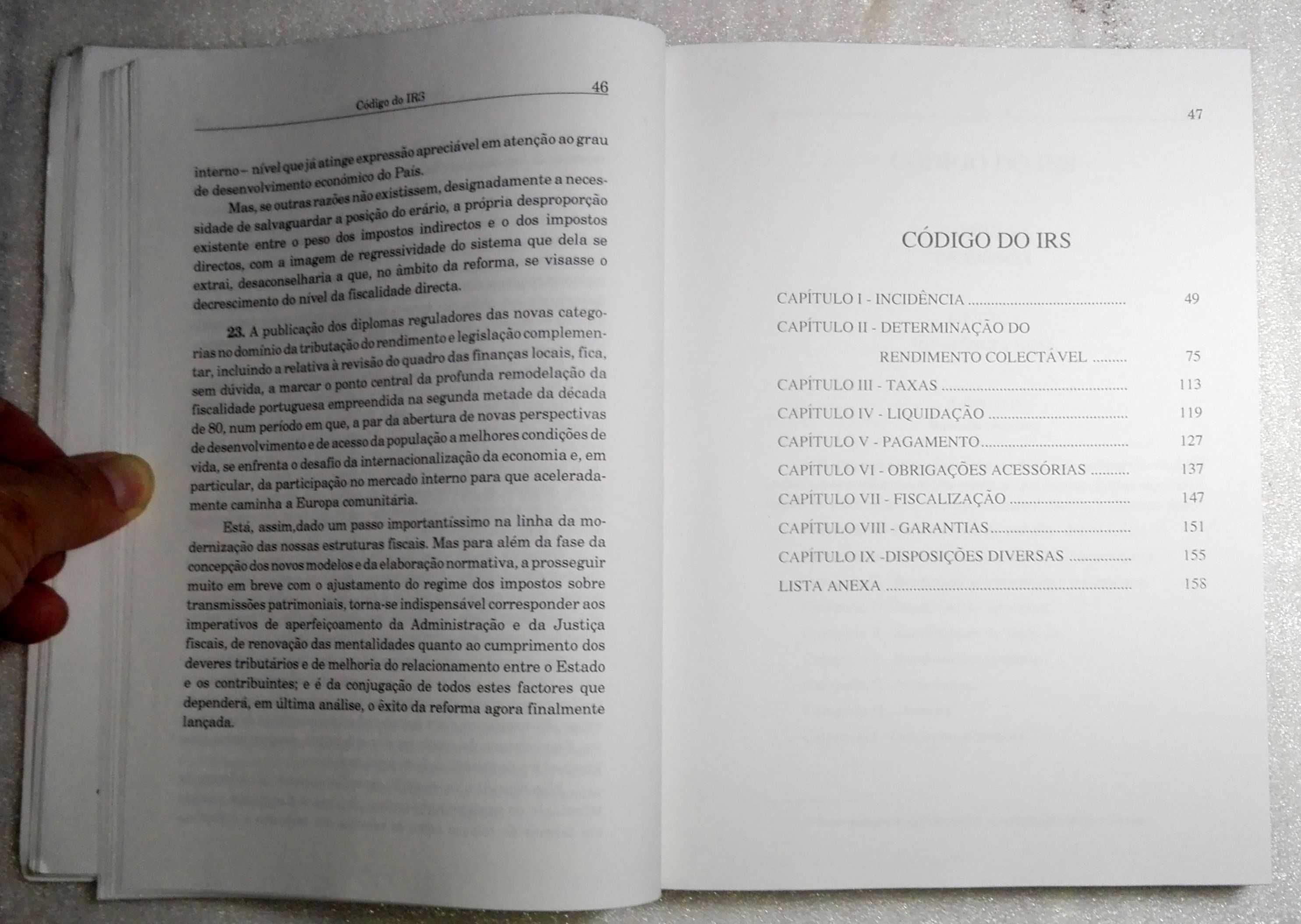 Livro IRS - Código Imposto Sobre Rendimento Pessoas Singulares