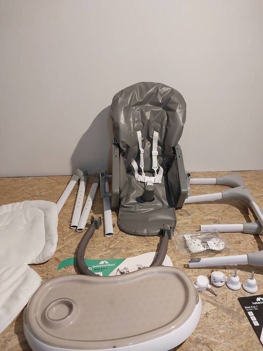 Krzesełko Do Karmienia Bebe Confort Kiwi 3 W 1 Szare