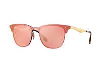 Очки розовые Ray Ban Blaze Clubmaster RB3576N 043/E4